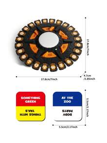 Gioco da tavolo alfabeto, il gioco da tavolo veloce per tutte le età, scegli una categoria e gareggia contro il tempo per essere l'ultimo giocatore rimasto, giochi di carte, giochi da tavolo, giochi interattivi, gioco da tavolo strategico