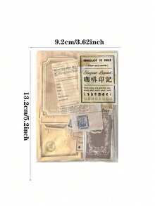 1 Gói (100 tờ) Giấy Vintage Phong Cách Ngẫu Nhiên, Thích Hợp Cho Việc Làm Sổ Lưu Niệm, Nhật Ký, Trang Trí Và Làm Nền, Có Gói Đơn Và Combo 4 Gói - Xem 2