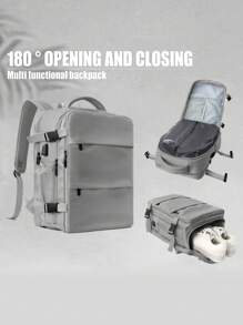 1 Piece Intelligent Vacuum Compression Large Capacity Lightweight Backpack Efficiently Saves Space And Protects Items Multifunctional Travel Backpack Luggage Bag/Outdoor Backpack Suitable For Hiking, Camping, Vacation, Business Trips And Daily Commuting For Men And Women Bag For School School Accessories School Stuff