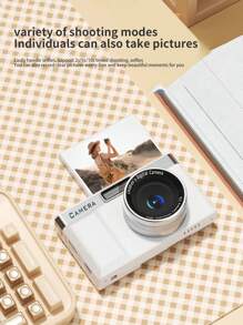 Flip Screen Design Digital Camera, 8X Zoom, Electronic Image Stabilization,4800W Pixel, Travel Photography (No Card)