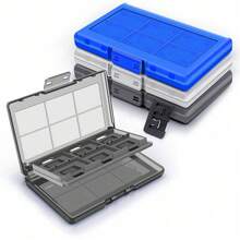TOOUEE Hộp đựng thẻ trò chơi Switch màu trong suốt, hộp đựng thẻ trò chơi 24 trong 1 có 23 khe cắm thẻ và 2 khe cắm thẻ TF có thể tháo rời Tương thích với trò chơi Switch Hộp đựng thẻ tiện dụng Tương thích với Switch, Switch Lite, Switch OLED, Hộp đựng trò chơi, Handy Hello, Vỏ Joycon, Vỏ Switch, Vỏ Switch Lite, Switch - Nhiều màu - Xem 8