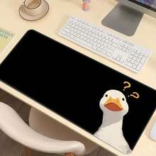 Confused Duck Extra Large Mouse Pad, Gaming Desk Mat, Big Keyboard Pad, Washable, Rubber Non-Slip Bottom, Stitched Edge, Gift Mouse Pad, Desk Protector, Study Pad, Multiple Sizes Available, Computer Keyboard Mat, Laptop Pad,For School Supplies,Back To School Gaming Mouse Pad Desk Accessories Office Supplies Office Office Desk Accessories Mousepad Mouse Pad For Desk - Suspicious Duck - View 8