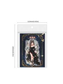 10 adesivos de personagens originais, série 12 deusas do zodíaco, pacote de adesivos para scrapbooking, adequado para decoração de diários de estudantes