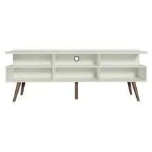 Madesa London TV Stand Rack For TVs Up To 65'', White - White - View 9