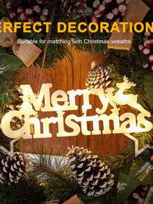 1pc Classic Merry Christmas LED Light,Illuminated Holiday Sign, Festive Plastic Decor For Indoor & Outdoor, Universal Christmas Party Decoration