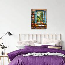 2D Flat[Art Deco Kitchen Canvas Print] Art Deco Mexican Kitchen Canvas Wall Art Print- Pine-Framed Poster Multi-Room Decor - 彩色 - 查看 7