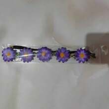 1 pieza Diadema con girasol, Corona de flores de margarita, Tocado de playa de resort, Diadema de sombrero de playa de lugar escénico, Coronas, Tiara, Corona de disfraz, Corona de flores, Círculo para el cabello, Enredadera para el cabello, Accesorios de rave