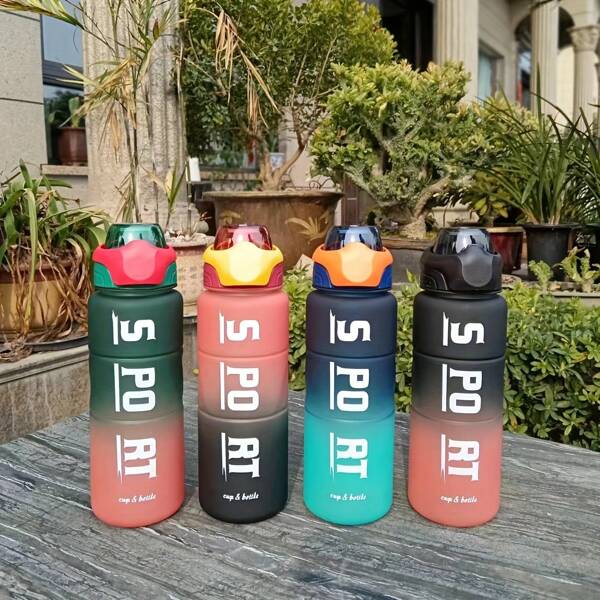 1 pieza Botella de agua de gran capacidad de 1300ML Ooz con forma de trébol, vaso portátil de mano adecuado para volver a la escuela, actividades al aire libre, picnic, campamento, viajes, deportes, fitness, uso en la oficina, vacaciones, cumpleaños, aniversario, graduación, Año Nuevo, Halloween, regalos de Navidad