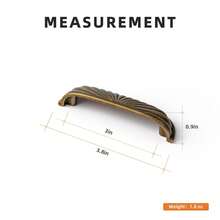 6 PCS Modern Simple Enclosure Type Solid Zinc Alloy Cabinet Drawer Handles,Drawer Knobs, Cabinet Handles, Wardrobe Cabinet Door Handles,Cupboard Handles, Home Decoration Essential Hardware And Hardware - Antique Brass - View 10