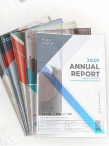 1-40 Pcs Plastic Book Covers - 10/20/30/40 Pcs Transparent PVC Sleeves, Waterproof & Reusable Book Protectors, Adjustable Clear Covers For A4/16K/A5 Notebooks, Ideal For School, Office & Daily Use, Back To School Supplies - Multicolor - View 8