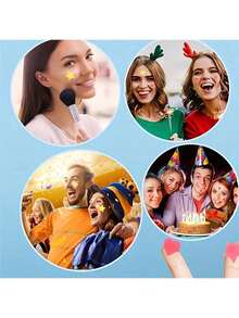 200pcs Facial Star Stickers, Various Shapes And Sizes, The Best Choice For Back To School Makeup, Effective Choice For Facial Concealer, Suitable For Various Occasions,Makeup,Cheap,Room Decor,Vanity,Travel,Bedroom,Makeup Accessories,Cheap,Stocking Stuffers,Makeup,Makeup Tools,Cheap Stuff,Gifts,Gifts For Women,Christmas Gifts,Giveaways,Travel,Cheap Stuff,Travel Essential - Multicolor - View 3