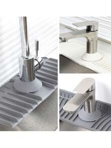 2pcs Faucet Waterproof Ring High Elastic Silicone Ring Pool Splashproof Kitchen Sink Narrow Side Faucet Drain Pad Kitchen Items Kitchen Accessories Kitchen Tools