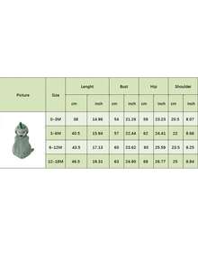 Disfraz de dinosaurio de Halloween para bebé, mono de peluche sin mangas con capucha, ropa divertida para fiesta - Verde - Ver 10
