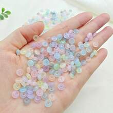 10/50g 6mm Abacus Beads Kit - Vibrant Transparent Glass Flat Beads Multiple Colors With Versatile Spacer Beads - Perfect For DIY Beading Projects, Ideal For Creating Unique Bracelets And Necklaces, Essential Jewelry Making Accessories