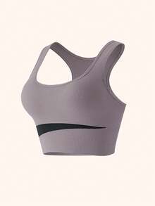 Runway Rest 1PC 女士文胸，美背女士内衣运动文胸，无钢圈，适合运动健身穿着。 - 紫色 - 查看 8