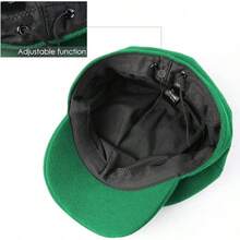 Women Beret Newsboy Hat French Wool Cap Classic Autumn Spring Winter - màu xanh lá - Xem 7