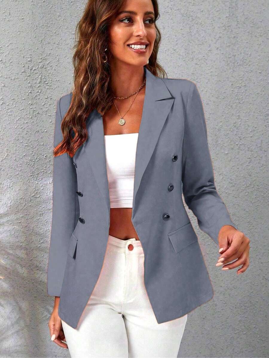 Women's Tailored Blazer Formal Jacket With Button Fashion Super Shipping!! - CINZAS - View 1