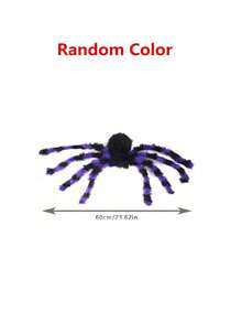 1pc 29.53in Halloween Spider, Red-Eyed Giant Spider,Giant Plush Spider Halloween Decoration, Colorful Furry Terrifying Halloween Spider Decorations Huge Terrifying Halloween Props, Realistic Furry Spider Sets Realistic Giant Scary Spider Props Decoration Halloween Spider Horror Fake,Party Prop, Outdoor Hanging Fake Spider Fall Autumn,Christmas - Multicolor - View 14