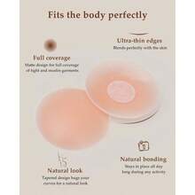 QY Nipple Covers For Women Cakes Nipple Covers 1 Pairs Silicone Reusable Breast Petals  Nipple Cover 8380 - 如圖 - 查看 4