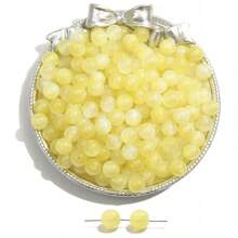 8/10/12mm 1 件圆形星空美人鱼公主亚克力珠，用于手工珠宝制作的装饰珠，手链、项链、手机链、DIY 珠宝工艺品，情人节、生日、圣诞节的最佳礼物