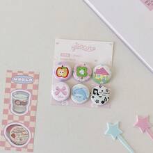 Cartoon Cute High Beauty Korean Bag Clothing Decoration Pin Badge DIY Bookkeeping Decoration - Multicolor - View 15