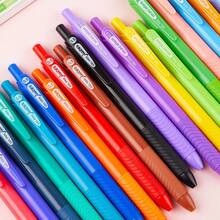 Długopisy żelowe z wysuwanym tuszem, końcówka 0,5 mm Extra Thin, płynne pisanie, robienie notatek, kolorowanie, bez rozmazywania i rozmazywania, do rysowania, pisania, planera szkolnego, artykułów szkolnych, powrotu do szkoły