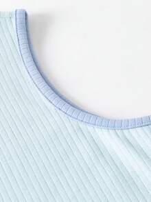 mini bala Áo thun không tay  thoáng khí thấm hút mồ hôi cho bé trai mùa hè - hồng xanh - Xem 4