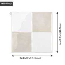 4/10 张 - 9 英寸 X 9 英寸方形剥离粘贴式防溅瓷砖,3D 纹理粘合墙板,适用于厨房、浴室和墙壁贴纸 - 彩色 - 查看 4