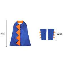 Dinosaur Themed Dress Up Costume Set For Boys & Girls, Includes Hooded Cape And Gloves, Photo Props And Party Favors (Details And Accessories Randomly Included) - Multicolor - View 4