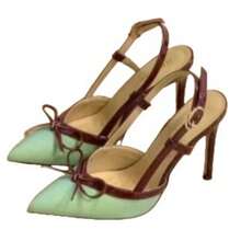 Women Heeled Sandals - 綠色7厘米 - 查看 7