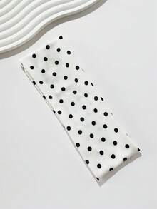 1件/2件/3件装 女士优雅甜美波点印花弹力运动头带，适合日常、健身、跑步、瑜伽等场合，吸汗发带头巾，时尚发饰，波西米亚风头带，优雅秋冬发饰，适合女士度假装扮，柔软头巾