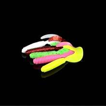 Long-Distance Casting Lure Set, T-Tail, Soft Bait, Soft Worm, Lead Hook, Mandarin Fish, Bass, Black Carp, Grouper Box Lure(Soft Bait Mixed Delivery)