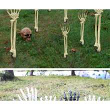 Halloween Dekorationen, realistischer Skeletthand, Gartenpfahl Geisterhand, Halloween Party Kostümzubehör