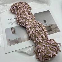 10M/5M Green Leaf Vine Ribbon Simulated Green Plants, Burlap Leaf Ribbon, Artificial Green Leaf Woven Vine Decoration, Suitable For Jungle Adventure Party, Home Decoration, Birthday, Wedding, Garden Decoration, Home Decoration, Hallway Decoration, Staircase Decoration - Green - View 9