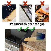 Tira de silicona para sellar estufas de gas, tira antiaceite y antimanchas, tira de inserción de silicona, accesorios de cocina - Blanco 1 pieza - Ver 7