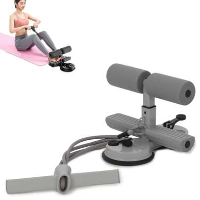 JKSHMYT Sit Up Assist Device - Multi-Functional Fitness Pedal With 2 Strong Suction Cups And Adjustable Foot Holder, Home Pilates Trainer, Core Strengthening Yoga Resistance Band