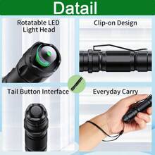 1pc Powerful 532nm Green Laser Pointer Pen With Star Cap, Portable Handheld Flashlight With Charger And 18650 Battery For Outdoor Camping Hiking/Presentation/Teaching Demonstration