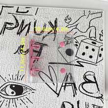 迷你三环马卡龙活页夹封面、双扣DIY收藏书、御宅族活动、透明贴纸书活页夹、贴纸笔记本、粘合剂补充装 - 彩色 - 查看 3