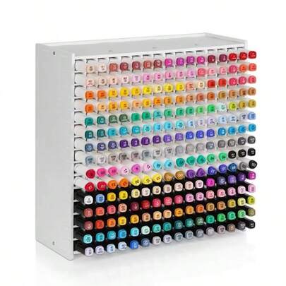 240-Slot Marker Pen Organizer Rack, Watercolor Pen & Colored Pencil Storage Box, Desktop Organizer For Home, School, Office, Chinese New Year Decoration Gift