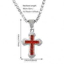 1 Pc Cross Rhinestone Pendant Choker Necklaces Fashion Hip Hop Rapper's Neck Jewelry Gift Zinc Alloy Whistle Pendant Outdoors Sounded Survive Tool Necklace Punk Jewelry