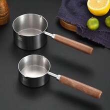 NEWMini Sauce Pan Cooking Pot Stainless Steel With Pour Spout 250ml7.3 - AsShown - View 5