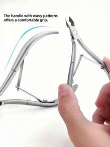 Profesjonalne cążki do skórek ze stali nierdzewnej, trymer do skórek, obcinacz do paznokci, superostre nożyczki do usuwania martwego naskórka z ergonomicznym uchwytem, oszczędzający pracę przyrząd do usuwania skórek z paznokci u stóp i stóp, narzędzia do pielęgnacji skórek, narzędzia do manicure i pedicure dla kobiet i mężczyzn, do użytku w salonie, prezenty dla rodziny, przyjaciół, ukochanych, na powrót do szkoły, Halloween, Boże Narodzenie