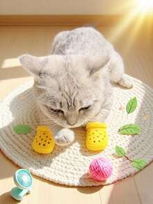 2pcs/Set Mini Clogs, Classic Design Cat Dog Pet Photography Accessories, Cute And Fun Toys Suitable For Small Pets - Multicolor - View 9