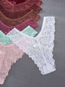 10条女士蕾丝边性感比基尼内裤