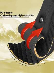 1 双男女通用隐形增高鞋垫，EVA 透气半长鞋垫，适用于运动鞋、休闲鞋、运动鞋、篮球鞋、靴子 - 黑色 - 查看 4