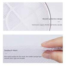 ​1pc Sandwich Fabric Bra Laundry Bag - Prevent Deformation & Color Transfer, Reusable Mesh Wash Bag For Bras, Lingerie, Machine Wash & Travel Storage