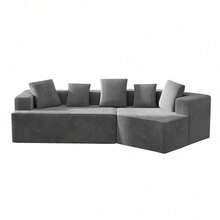 Corner Sofa, Lounge Sofa With Clouds, Combination Sofa
312 Cm Modular Cloud Sofa, Minimalist Design, Lamp Plush Fabric, No Assembly Required, Flexible For Living Room & Bedroom – Ideal For Small Spaces And Families, With Reclining Function - Grey - View 11