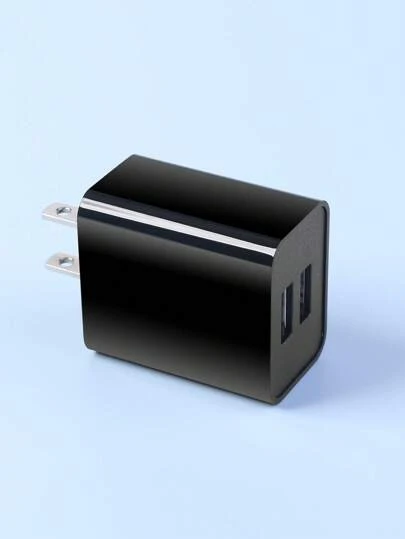 双端口 USB 壁式充电器、快速充电适配器插头、双端口智能手机充电器头、美国插头 Nan