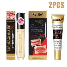 1 件/2 件透明丰唇膏，增强唇部弹性，淡化唇纹，丰唇精华 - 黃色 - 查看 13