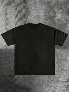 SOUTHERN BOY Men's Retro 220g  Cotton Short-Sleeved , Integrating Christian Clothing Elements, Gothic Style And Y2K Aesthetics, Street Clothes, Large T-Shirt, Jesus Shirt, Christian Clothes ,Gothic Pun,Slim-Fit T-Shirt Printed With Grunge-Style Cute Graphics. - màu đen - Xem 2